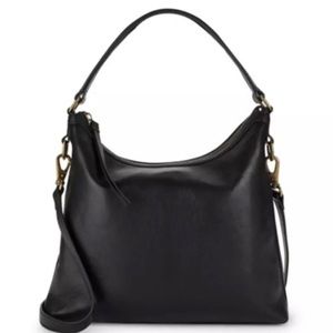 FRYE Lily HOBO Black Leather Handbag NWT $398